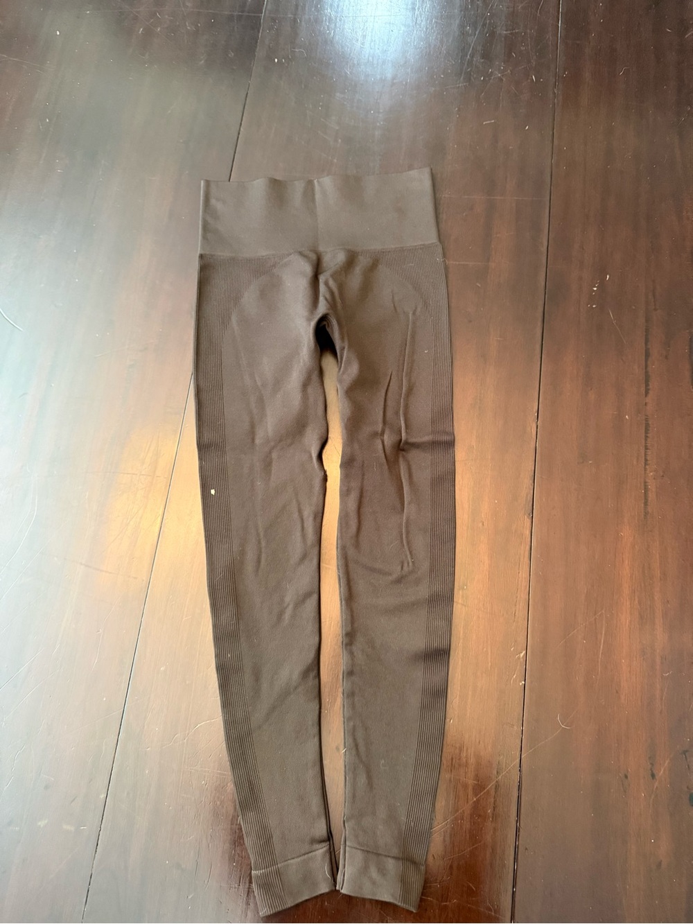 Set active Brown High-Waist Seamless Leggings
